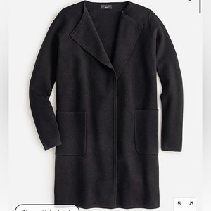 J. Crew Juliette collarless sweater-blazer